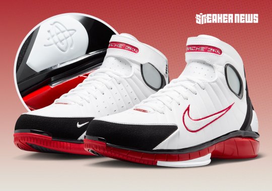 Official Images Of The Nike Zoom Trainer Huarache 2k4 “White/Varsity Red”