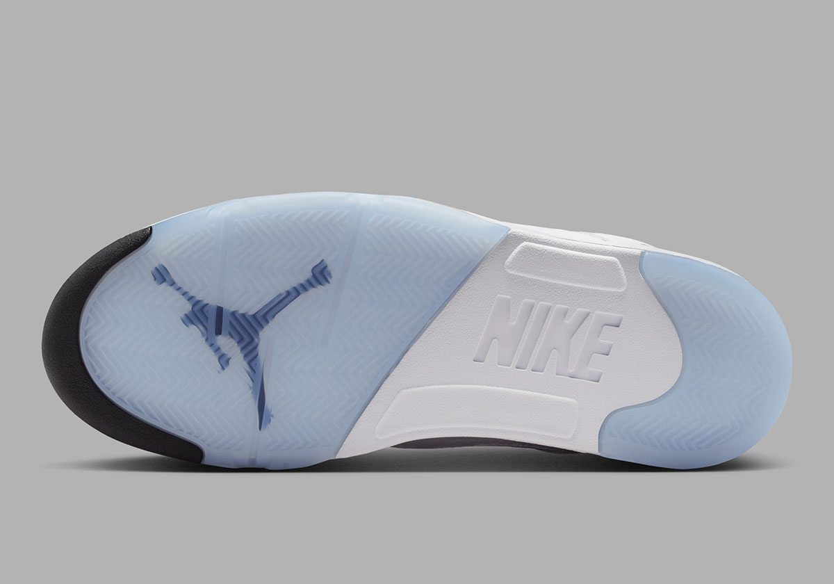 White Metallic Jordan 5s 2