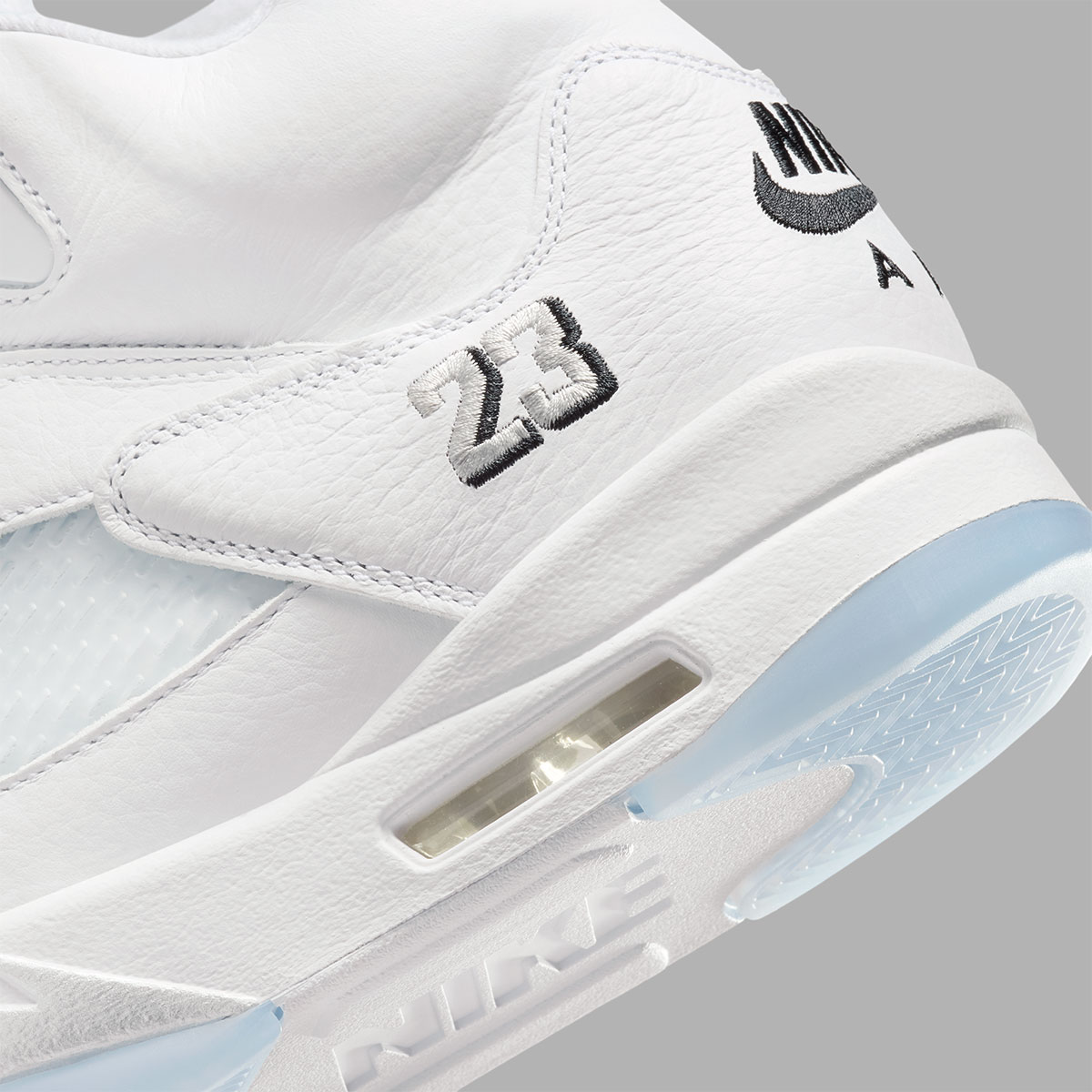 White Metallic Jordan 5s 8