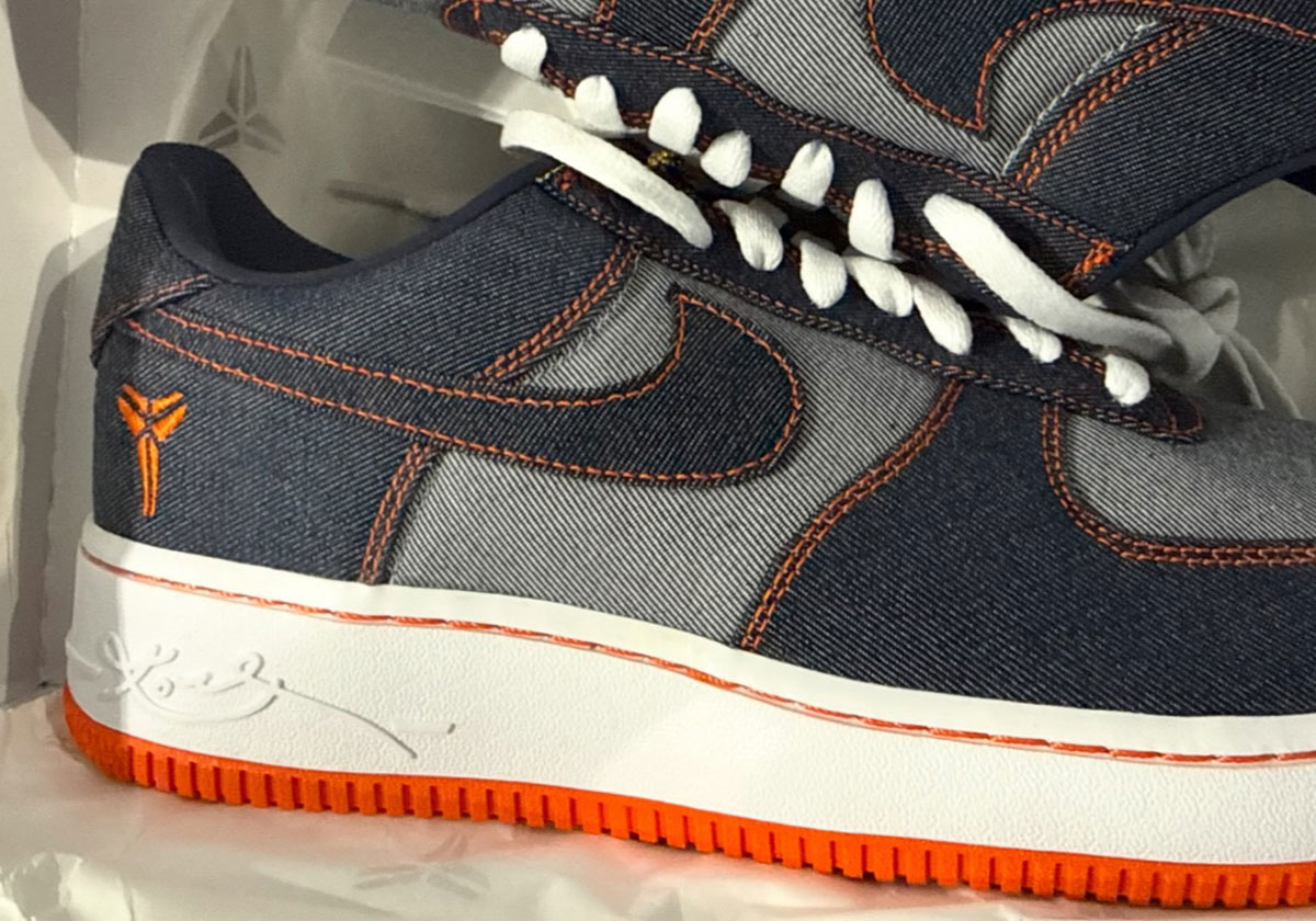 Kobe Bryant Nike Air Force 1 Protro Denim Im1980 400 Release Date 2