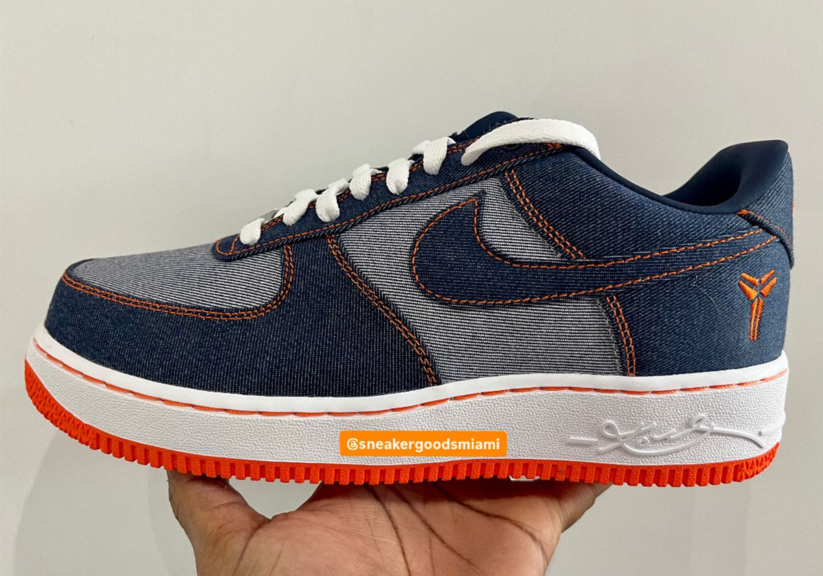 Kobe Bryant Nike Air Force 1 Protro Denim Im1980 400 Release Date 4