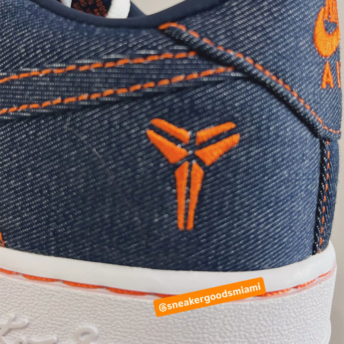 Kobe Bryant Nike Air Force 1 Protro Denim Im1980 400 Release Date 5