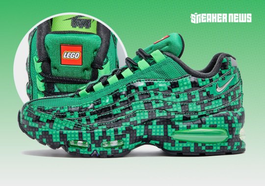 The Latest LEGO x Nike Air Max 95 Gives Minecraft Creeper Vibes