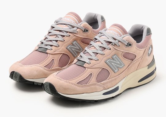 The New Balance 991v2 Gets Summer-Ready In “Mahogany Rose”