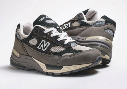 Faded Leather Gives A Vintage Edge To The New Balance 992 “Shadow Grey”