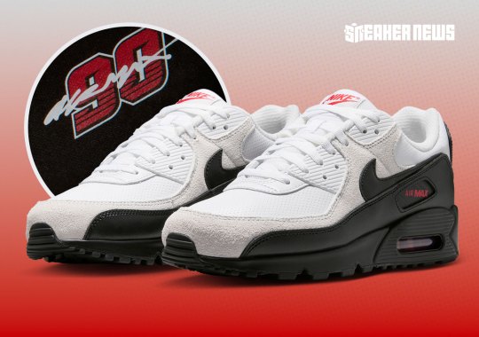 The Nike Air Max 90 Racing Pack Speeds Ahead In “Black/White”