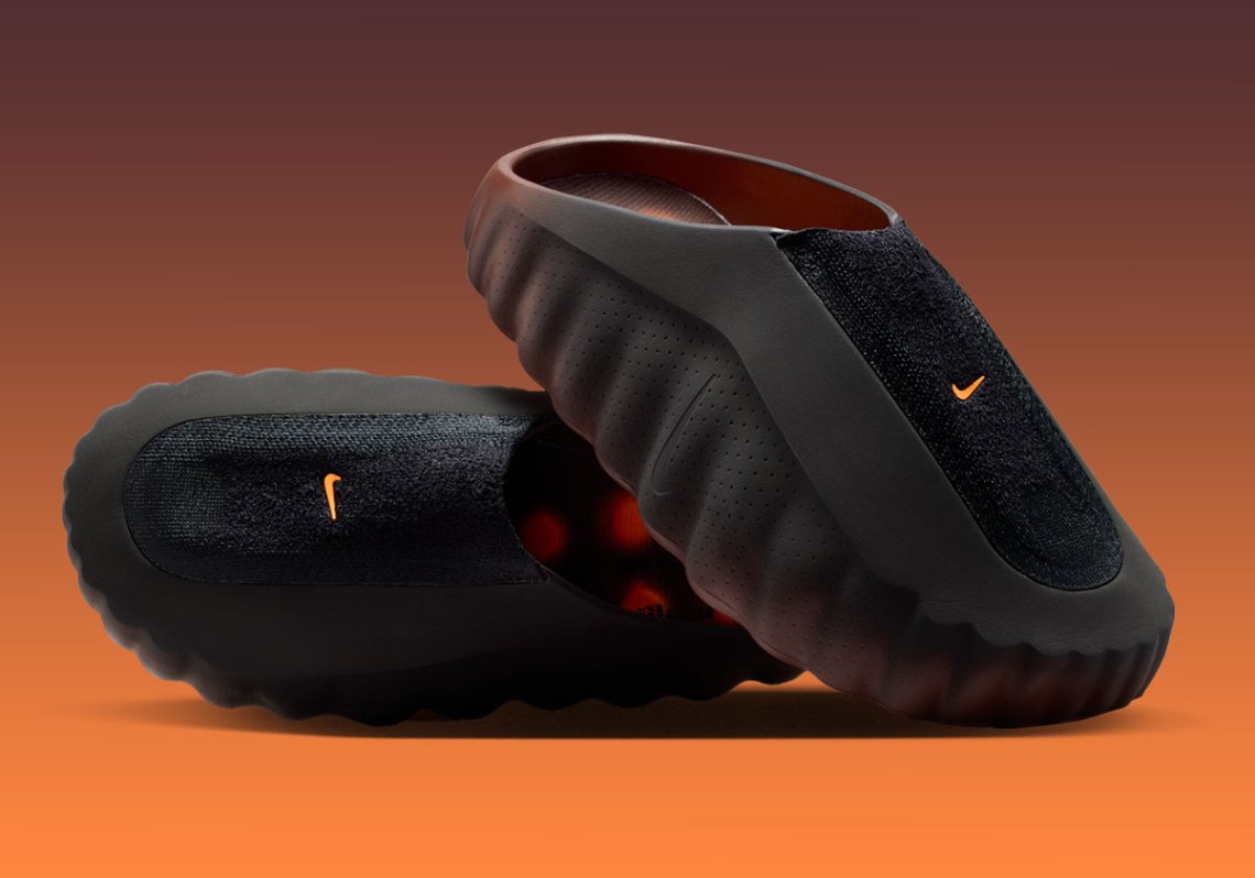 Nike Minds 001 (Black and Orange) The upcoming Nike Mind 001 mule gets a black colorway this  main image 3