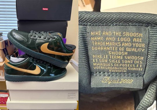 This Patent Leather Nike SB Dunk Low Celebrates The Brand’s 25th Anniversary