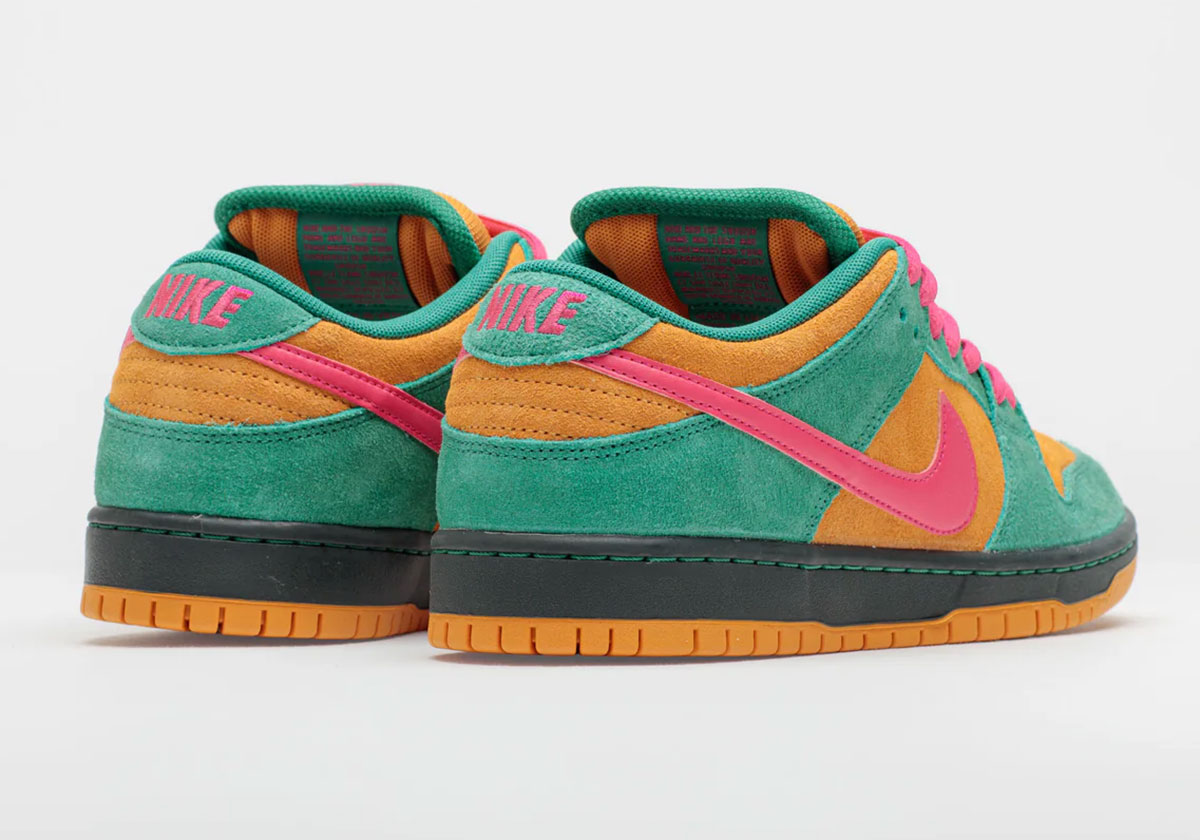 Nike Sb Dunk Low Green Noise Watermelon Light Curry Off Noir Hq1625 301 Release Date 4