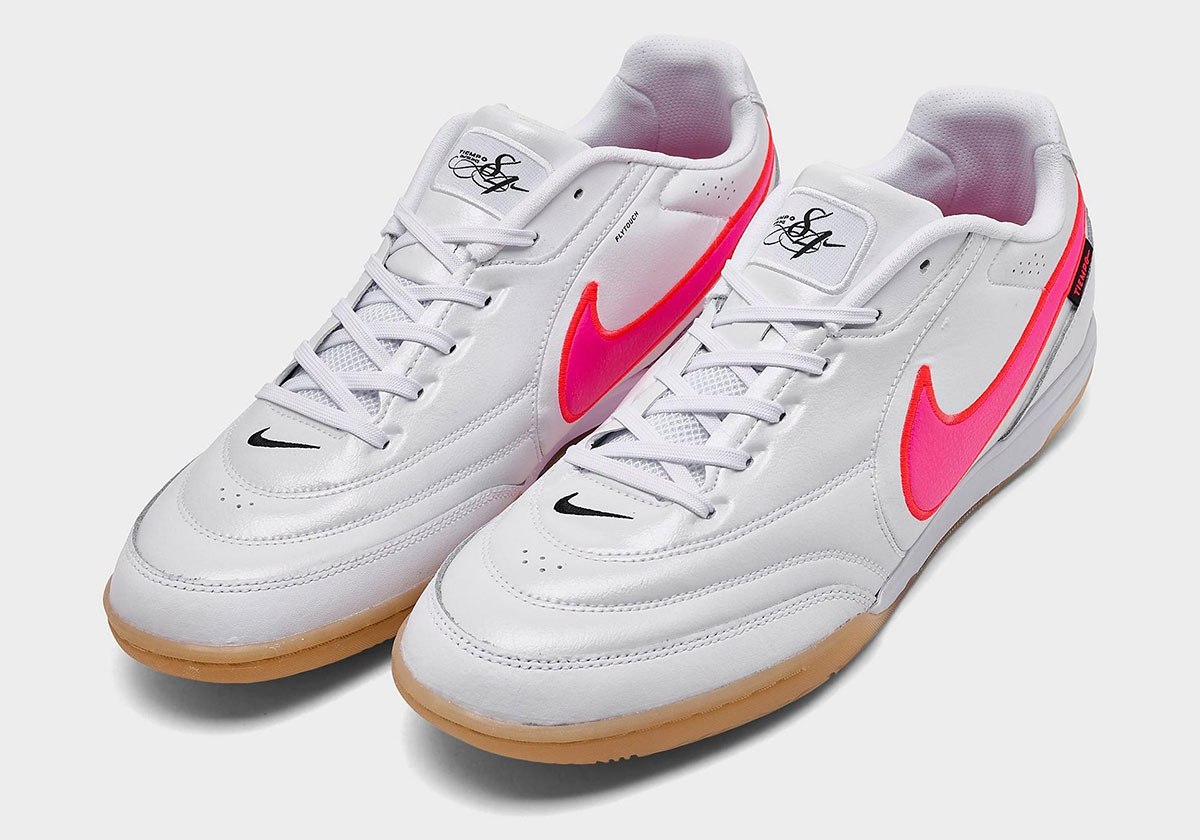 The Nike Tiempo Streetgato Adds A Highlighter Pink Swoosh