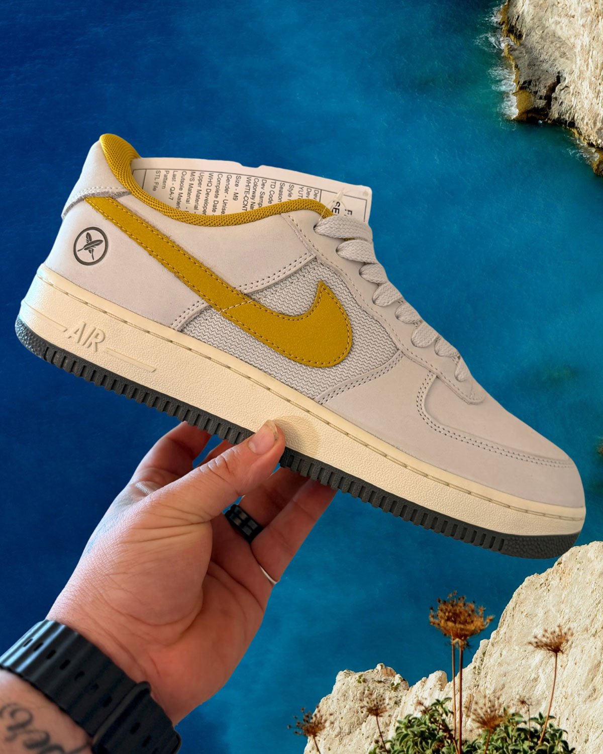Yuto Horigome x Nike SB Air Force 1 Yellow Swoosh Sample | SneakerNews.com