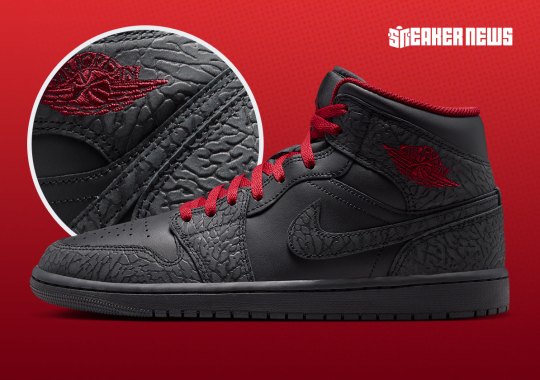 The Air Jordan 1 Mid Goes All-In On Elephant Print
