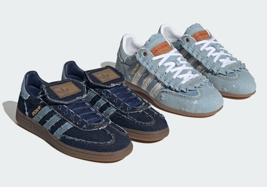 atmos Pink Reimagines The Handball Spezial With Distressed Denim