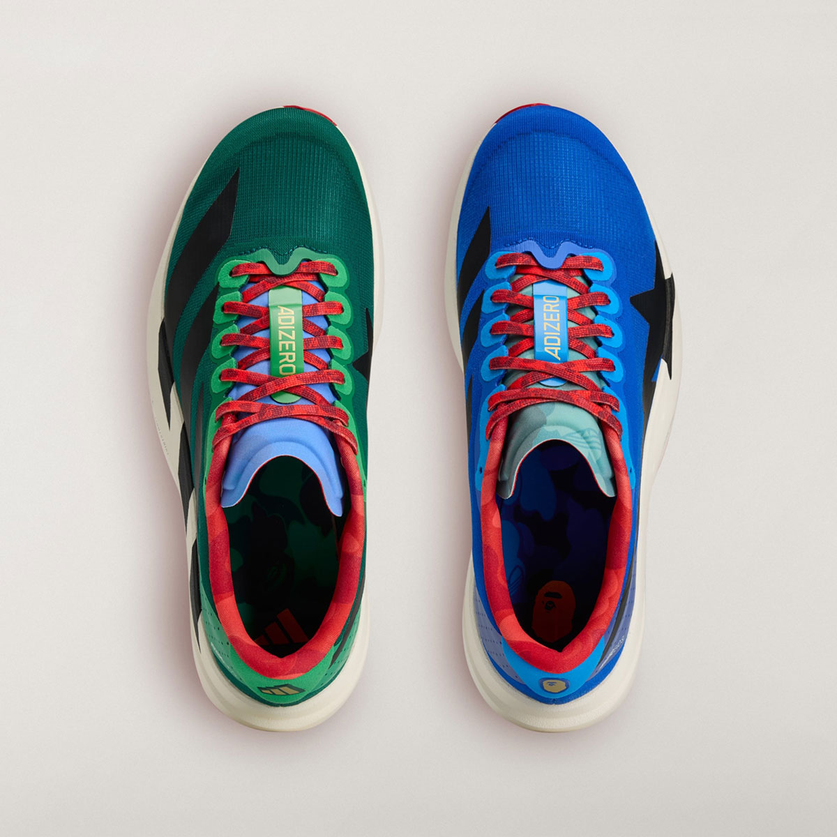 Bape Adidas Evo Sl Mismatched Blue 2