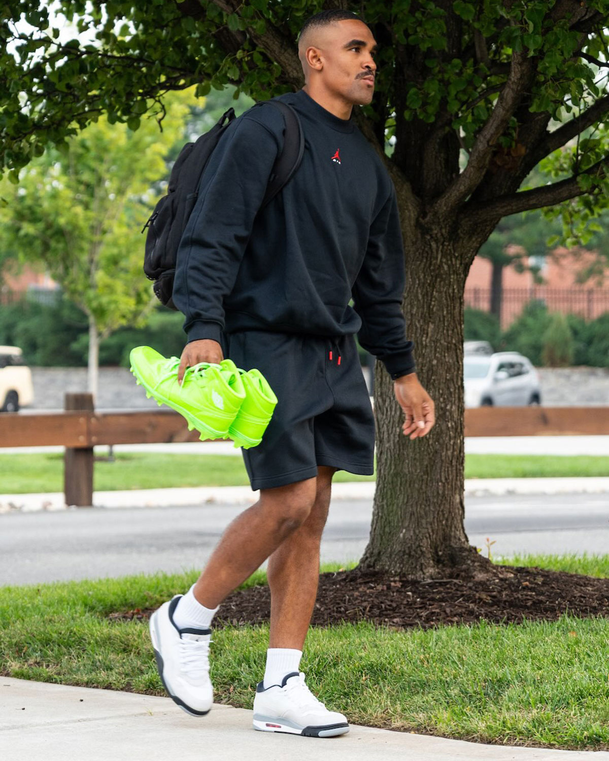 Jalen Hurts Air Jordan 1 Td Electric Green 3