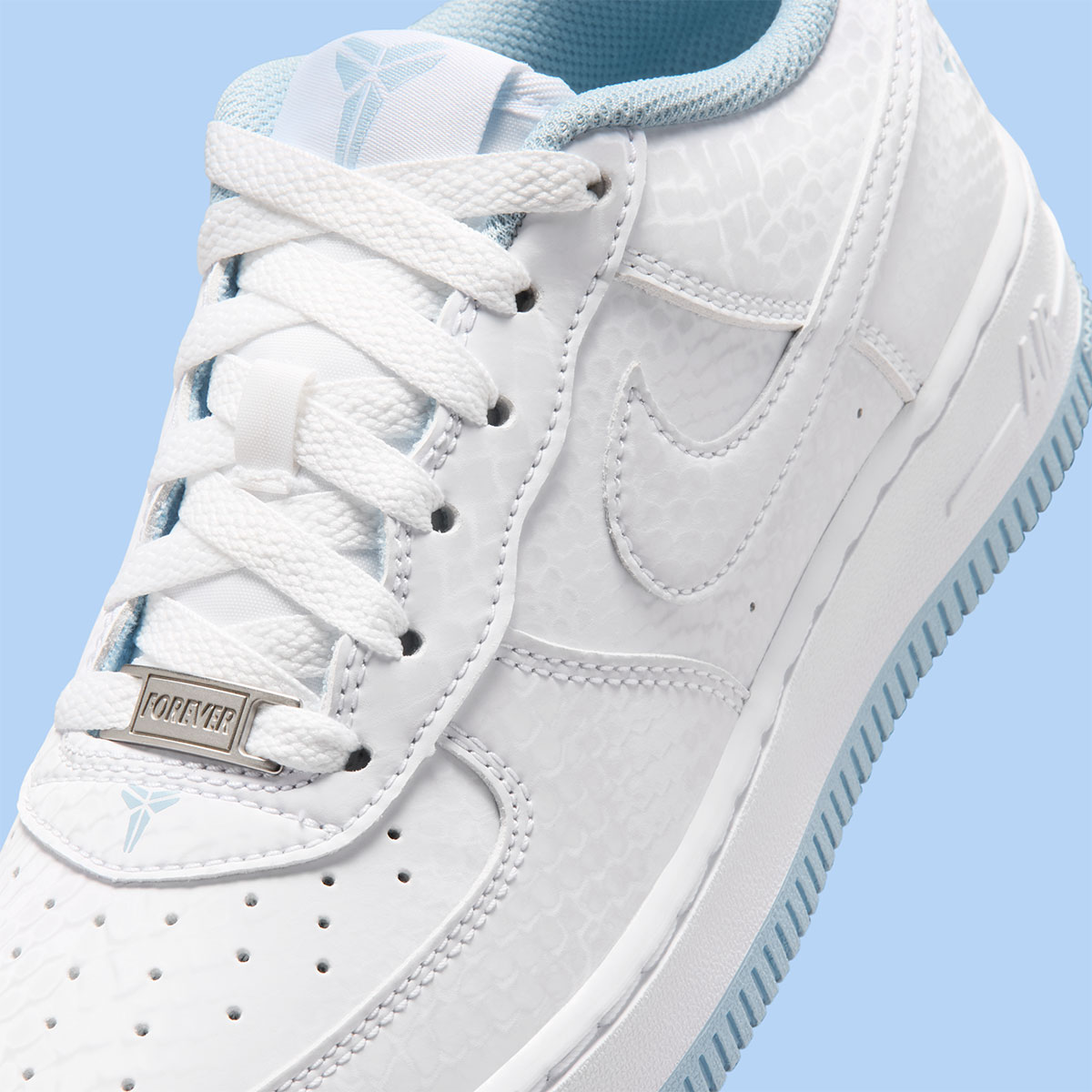 Kobe Bryant Nike Air Force 1 Low Gs White Armory Blue Io4610 100 1