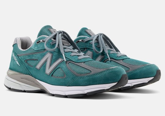 Teal Suede Washes Over The New Balance 990v4