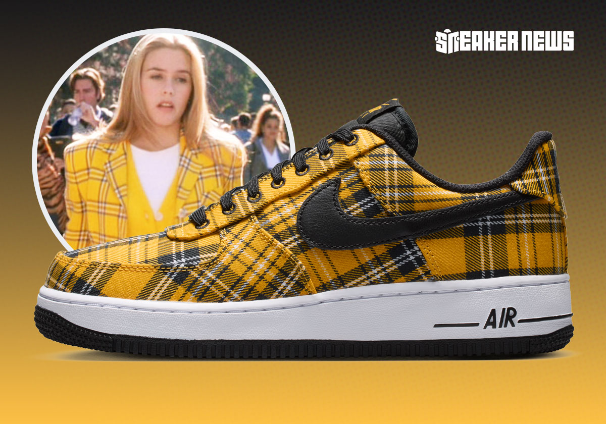 Get In Loser, We're Going Shopping For These "Yellow Plaid" Nike Air Force 1s