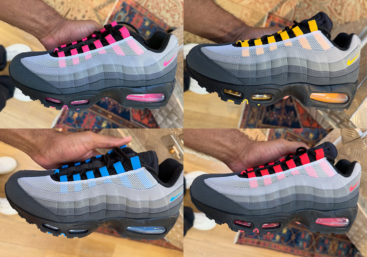 Nike Debuts Air Max 95 “Black Tongue Pack” In Paris