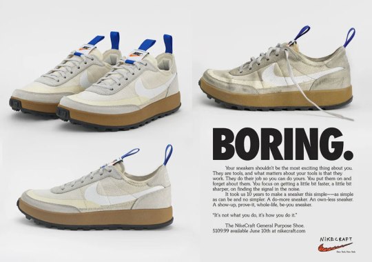 Tom Sachs And Nike Just Restocked The General Purpose Shoe In “Light Cream”