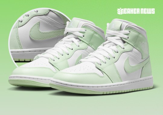 “Volt Tint” Covers The Air Jordan 1 Mid
