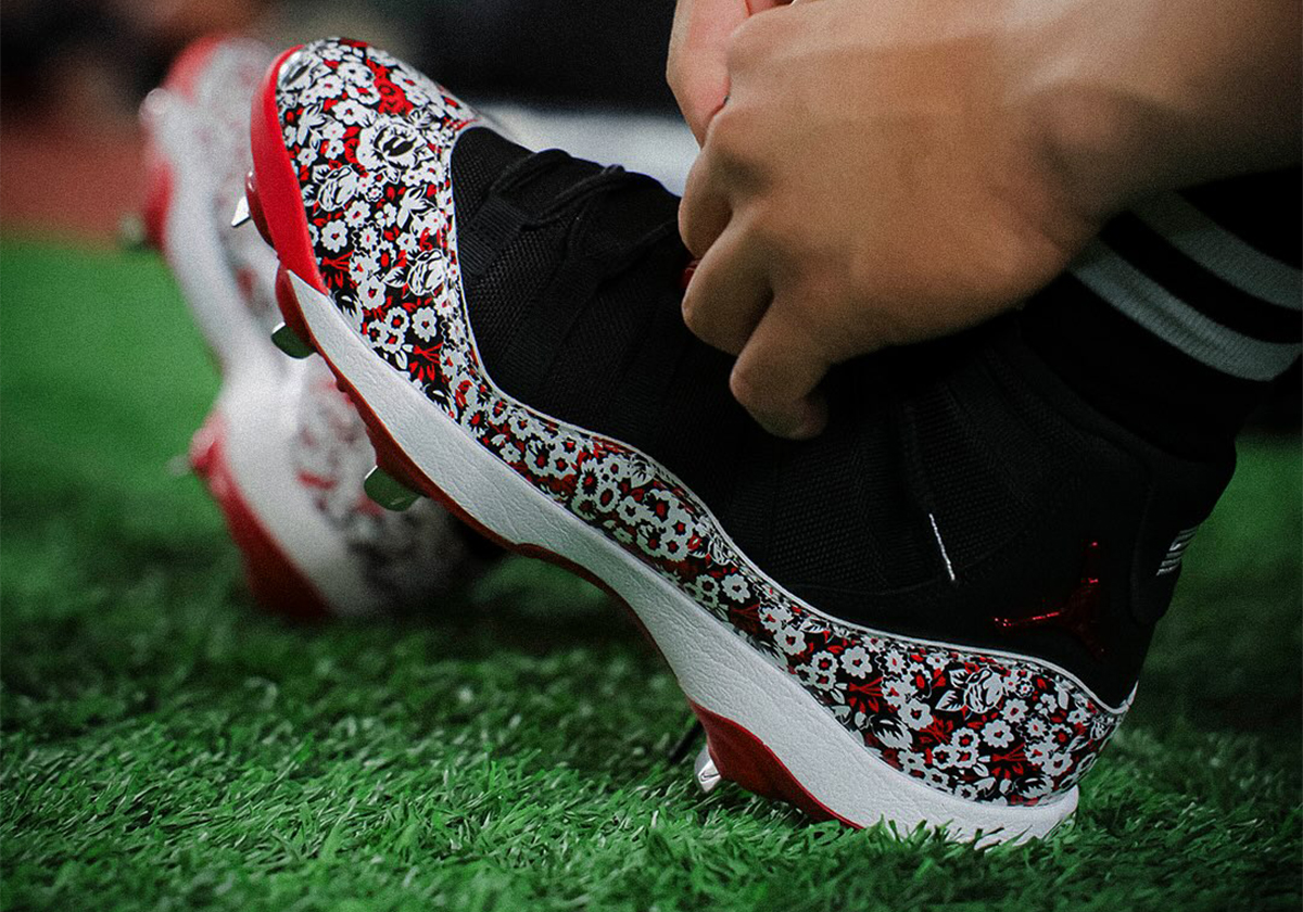 The Tokyo Giants Reveal Their Air Jordan 11 “Cherry Blossom” PE Cleats