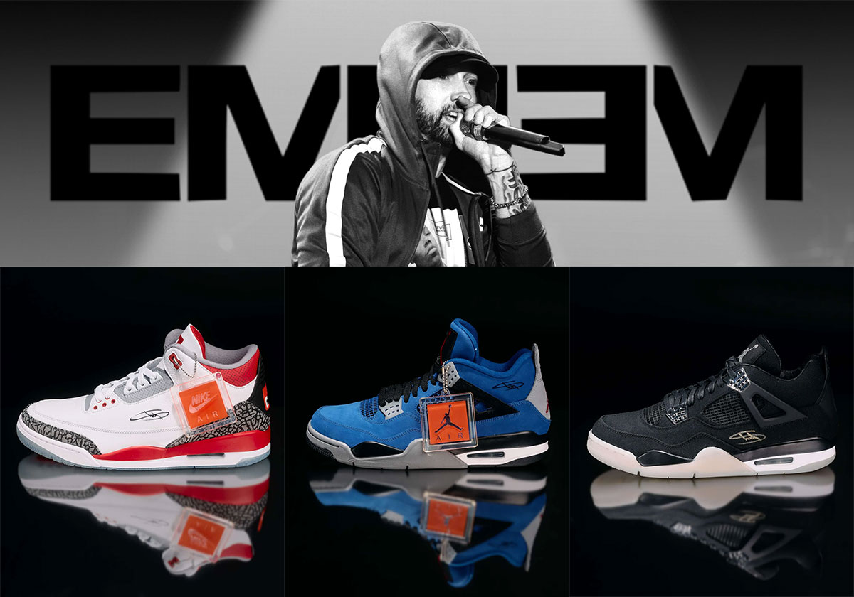 Eminem Is Auctioning 100 Autographed Sneakers For Charity