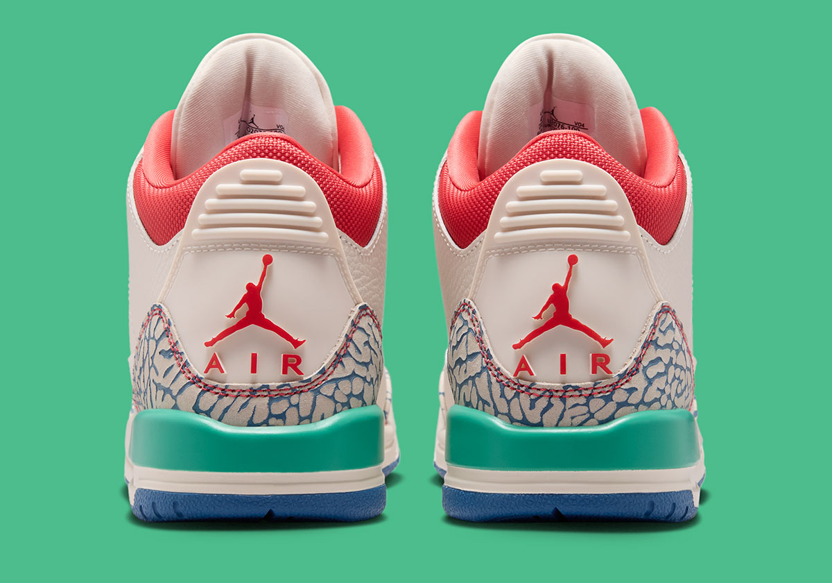 Hinh anh 2: Air Jordan 3 “Chalk” phien ban tre em voi phoi mau co dien va chi tiet noi bat