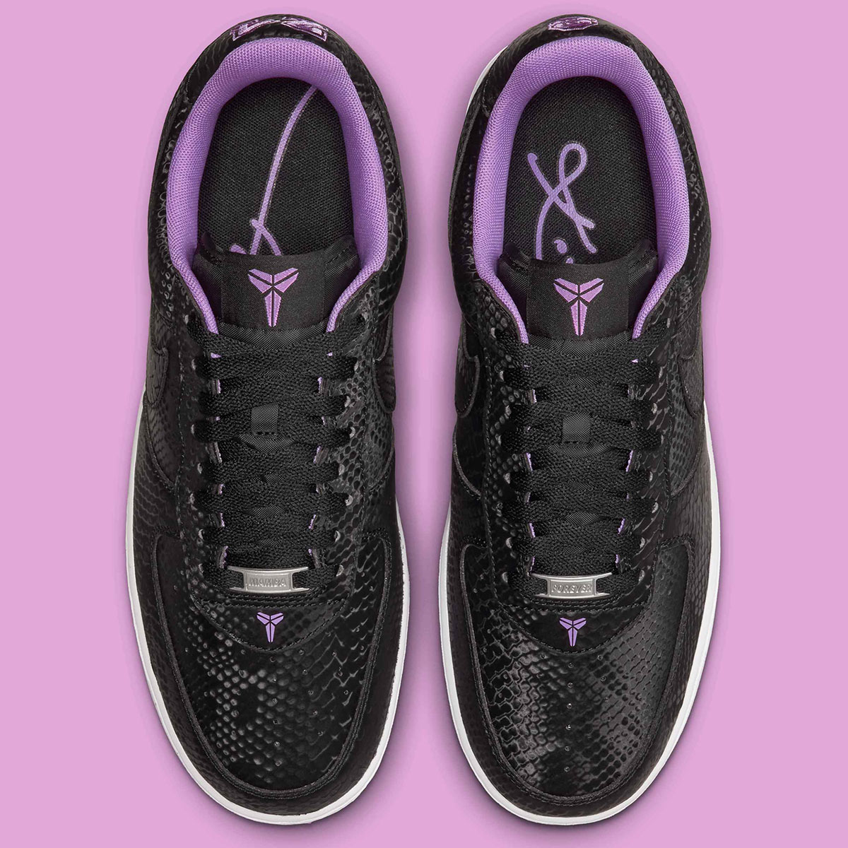 Kobe Bryant Nike Air Force 1 Black Purple Stardust Ib0018 007 15