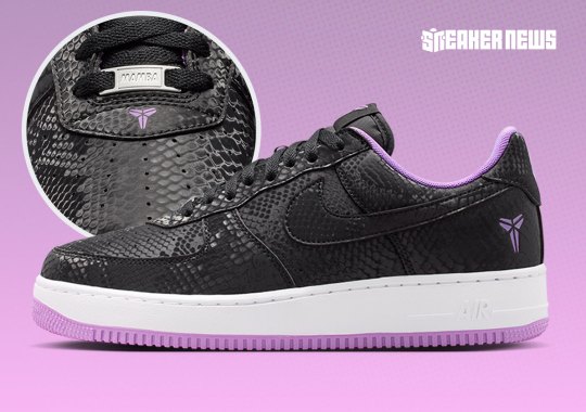 Official Images Of The Kobe x Nike Air Force 1 "Purple Stardust"