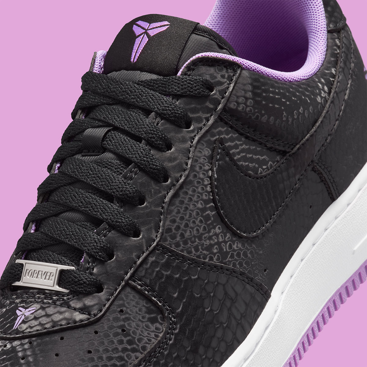 Kobe Bryant Nike Air Force 1 Black Purple Stardust Ib0018 007 7