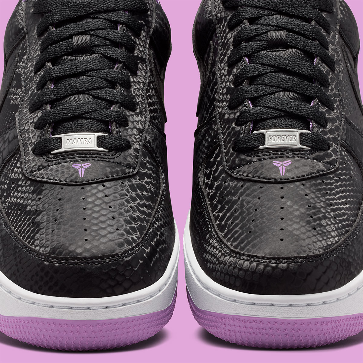 Kobe Bryant Nike Air Force 1 Black Purple Stardust Ib0018 007 9