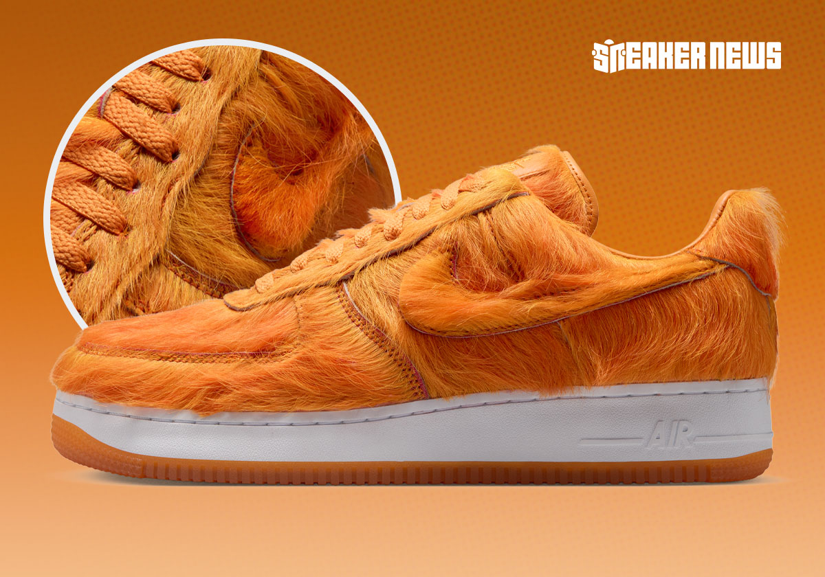 Nike Combs Out A Super-Hairy Air Force 1 In Orange