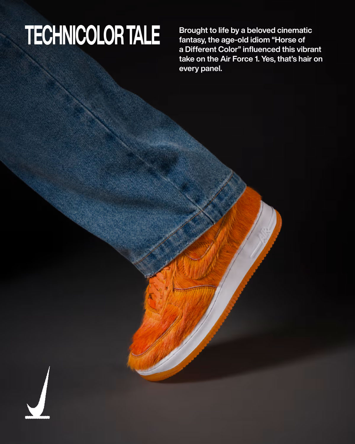 Nike Air Force 1 Low Orange Hair 2 776e85