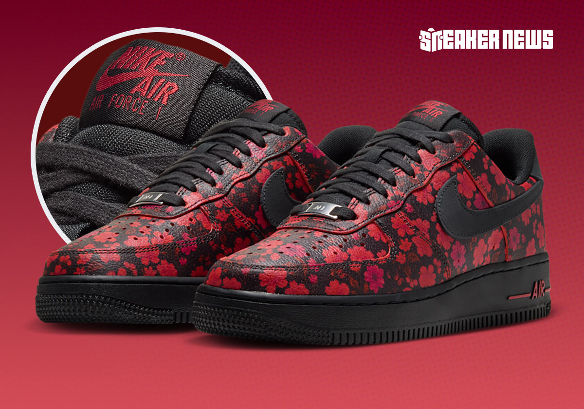 Nike Covers The Air Force 1 Low In Red Flowers