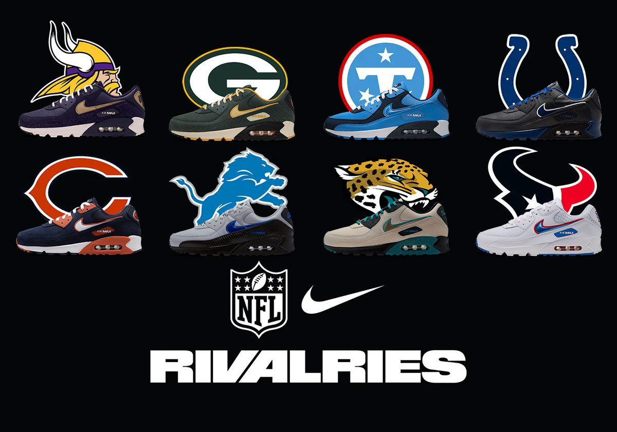 Nike Reveals The Entire 2026 NFL x Nike Air Max 90 Rivalry Capsule