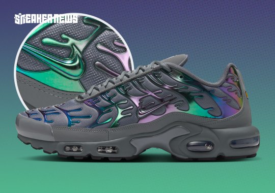 The Nike Air Max Plus Flips Its “Lava Lamp” Colorway In Grey