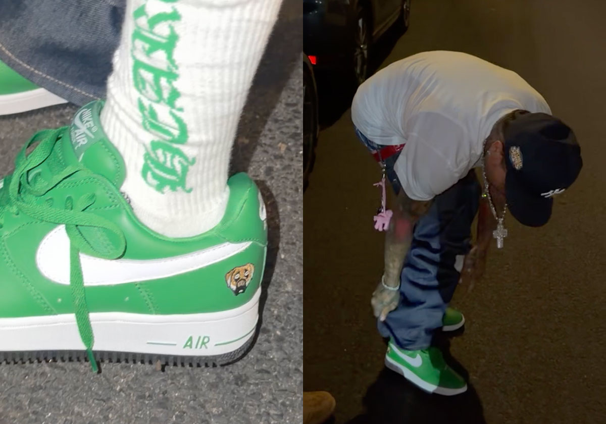 Gervonta Davis Reveals The Victor Victor Air Force 1 In Green