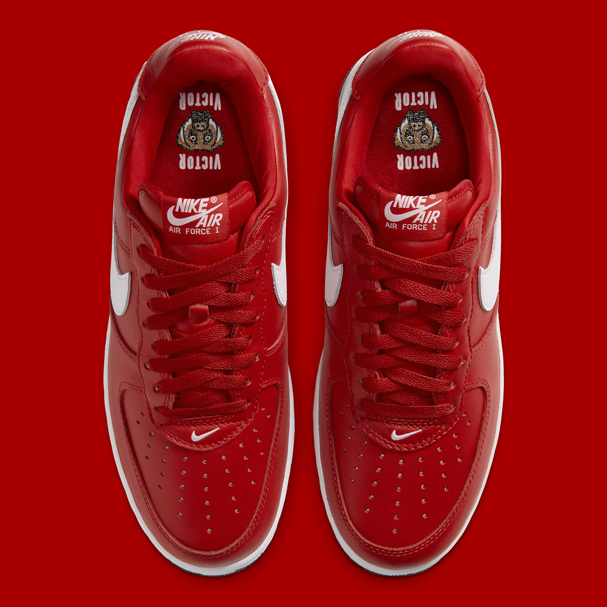 Victor Victor Nike Air Force 1 01 University Red Iv3238 600 5