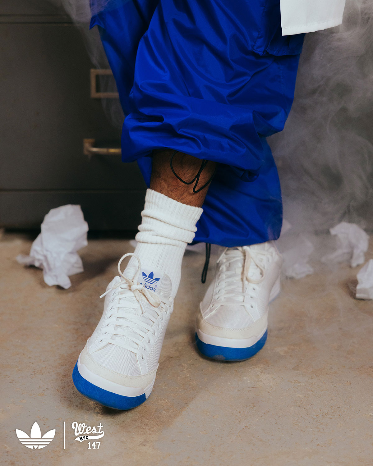 West Nyc Adidas Rod Laver Blue 2