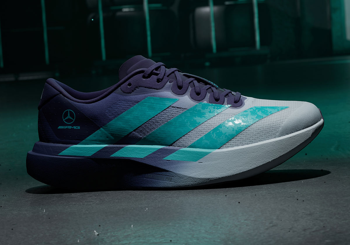 Mercedes AMG Petronas F1 Plants The Singapore National Flower On the adidas EVO SL