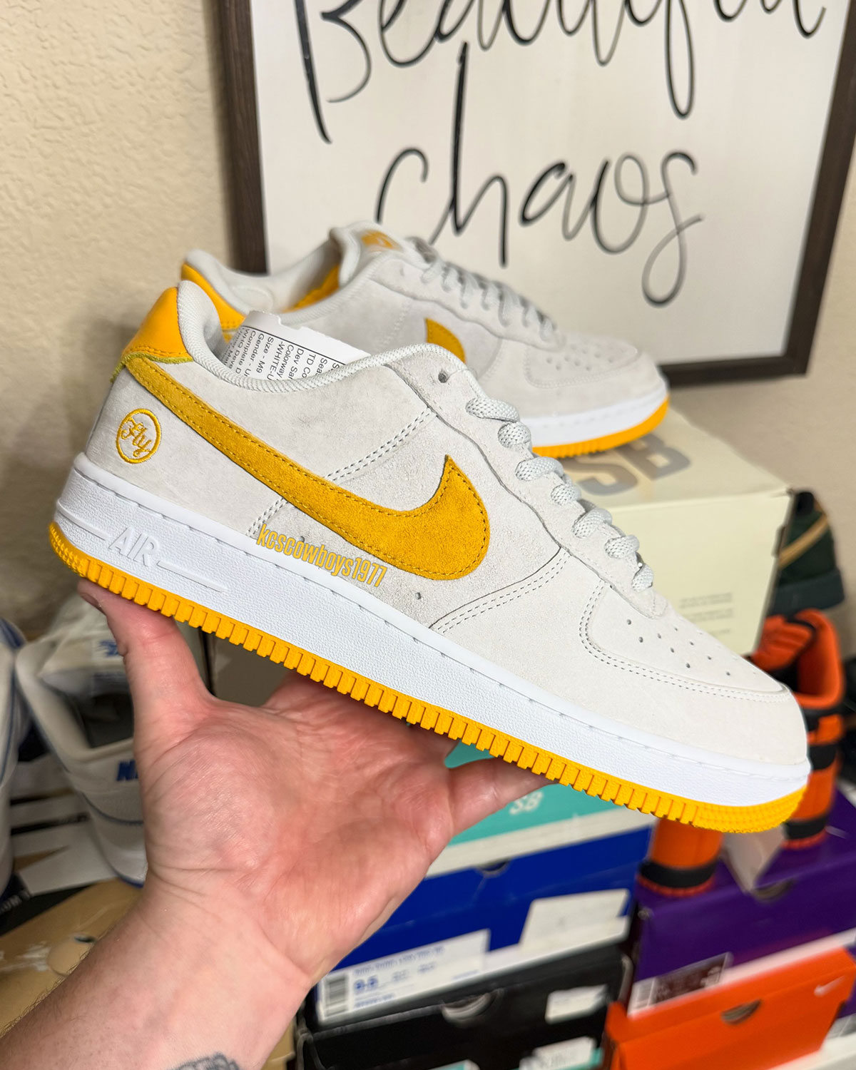 Fly Streetwear Nike Sb Air Force 1 Photon Dust University Gold Iv5289 001 5