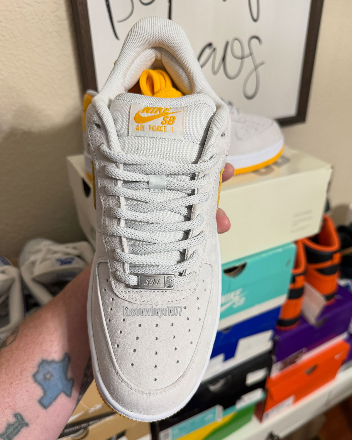 Fly Streetwear Nike Sb Air Force 1 Photon Dust University Gold Iv5289 001 6