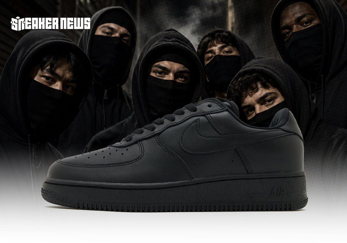 The Nike Air Force '01 Checks Off "Triple Black"
