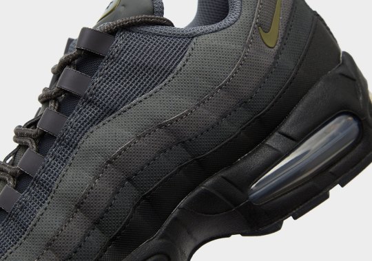 Olive Canvas Wraps The Nike Air Max 95 Big Bubble