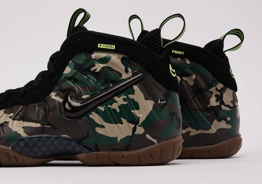 The “Camo” Nike Foams Are Dropping In Little Posite Sizes