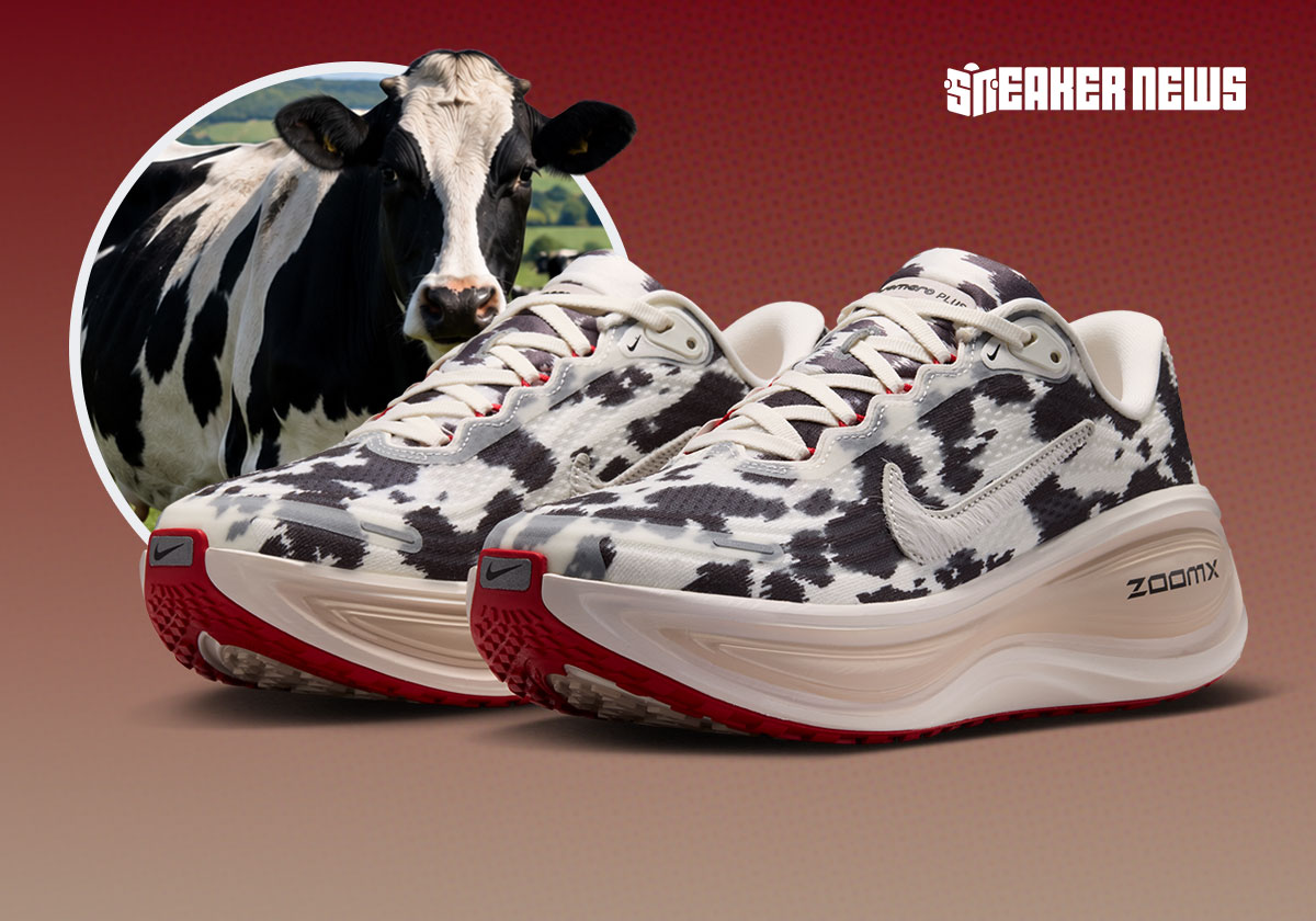 Farm Fresh: The Nike Vomero Plus Slips Into Cow Print