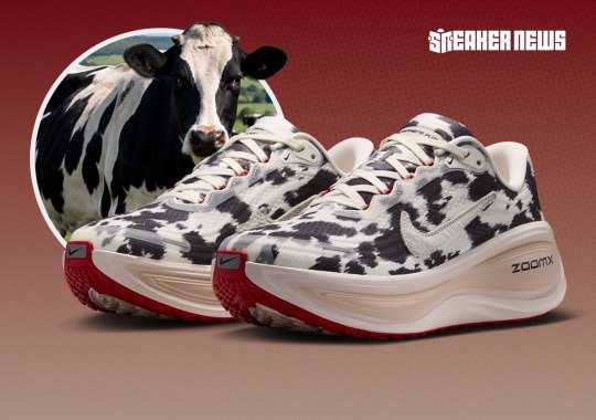 Farm Fresh: The Nike Vomero Plus Slips Into Cow Print
