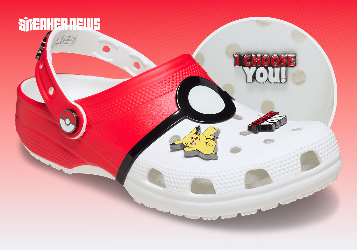 Pokémon's Continues 30th Anniversary Collabs With A Crocs Classic Clog "Poké Ball"
