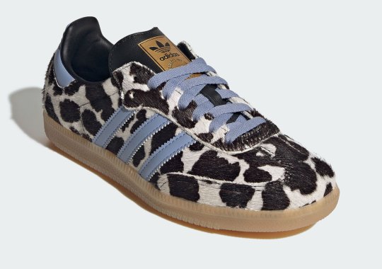 Cow Print Stays In Focus On This adidas Samba For Women